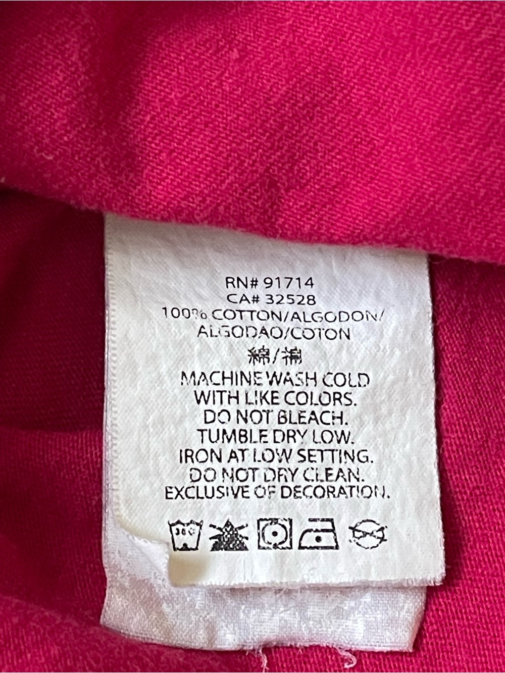 Armani Exchange AX Pink Logo Graphic Tee Rhinestone Accent Women’s Medium - Picture 7 of 9